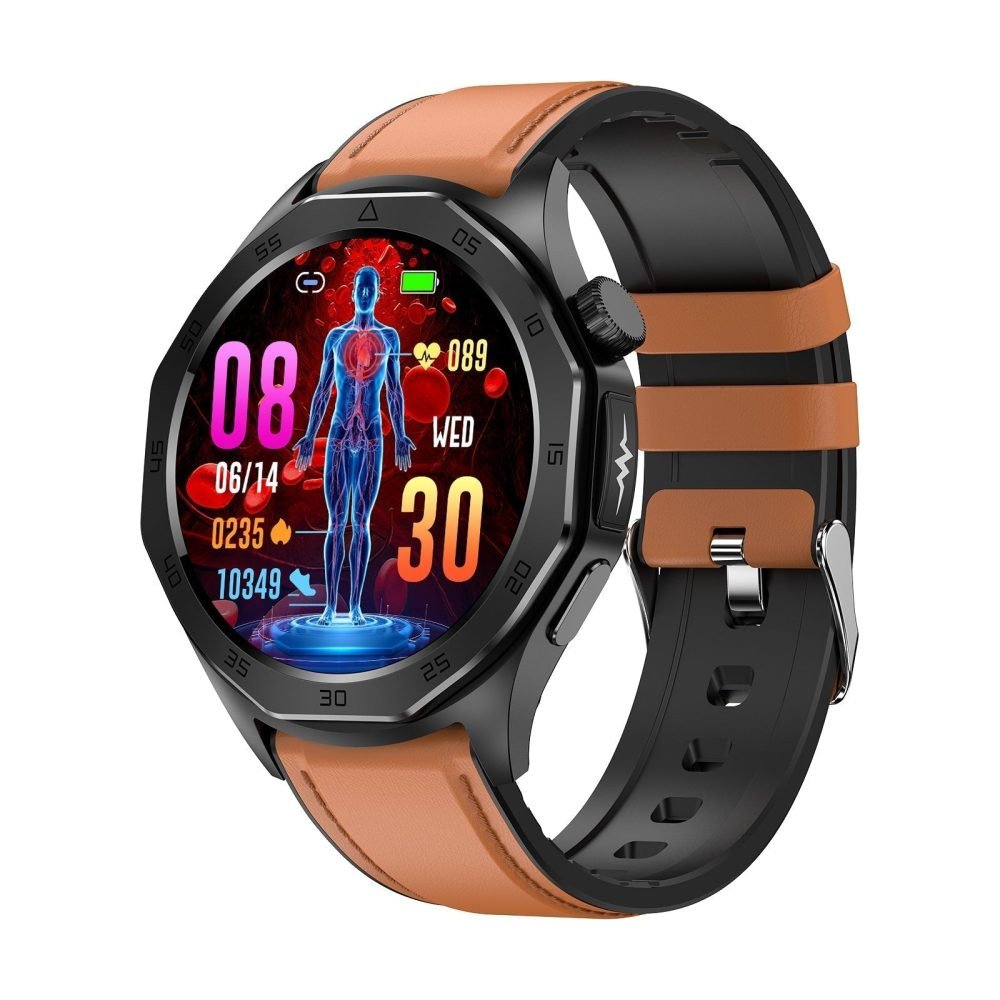 Smartwatch mit EKG und Blutdruck Testsieger – Gesundheitsuhr mit SOS-Funktion und Telefonie